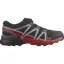 Salomon Speedcross Junior Trail Running Shoe in Black/Quiet Shade/High Risk Red
